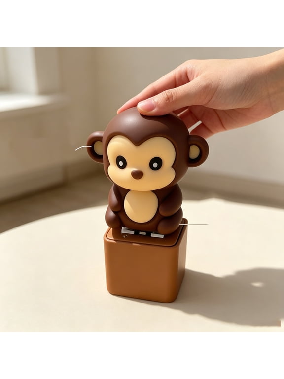 Novelty Monkey Keychain Keyboard Clicker Button Keychain with Sound, Funny Stress Relief Sensory Desk Toys for Adults, Party Favor