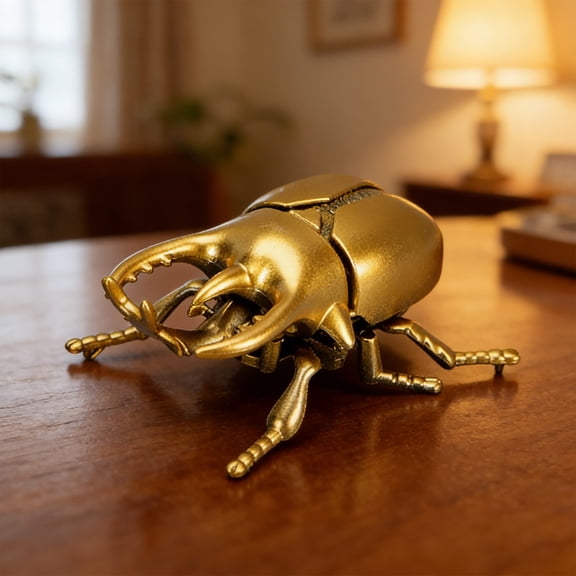 Qjidjing Realistic Beetle, with Interactive Head Tail Movement Mechanical Insect Models for Adults Playing Indoor Outdoor, Tricky Gifts