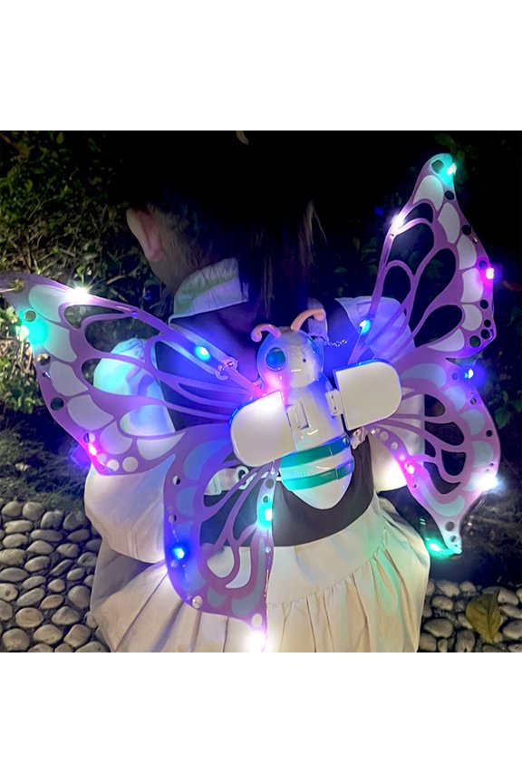 Realistic Fancy Butterfly Wing Toy, Novelty Electric Light Up Elf Butterfly Wing Back Accessory for Birthday Gifts, Home Party Props