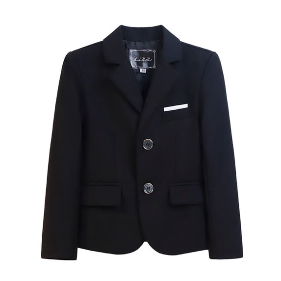Qlbmong Baby Boy Clothes Blazer Lapel Neck Long Sleeve Loose Jackets Button up Fall Winter Formal Suits