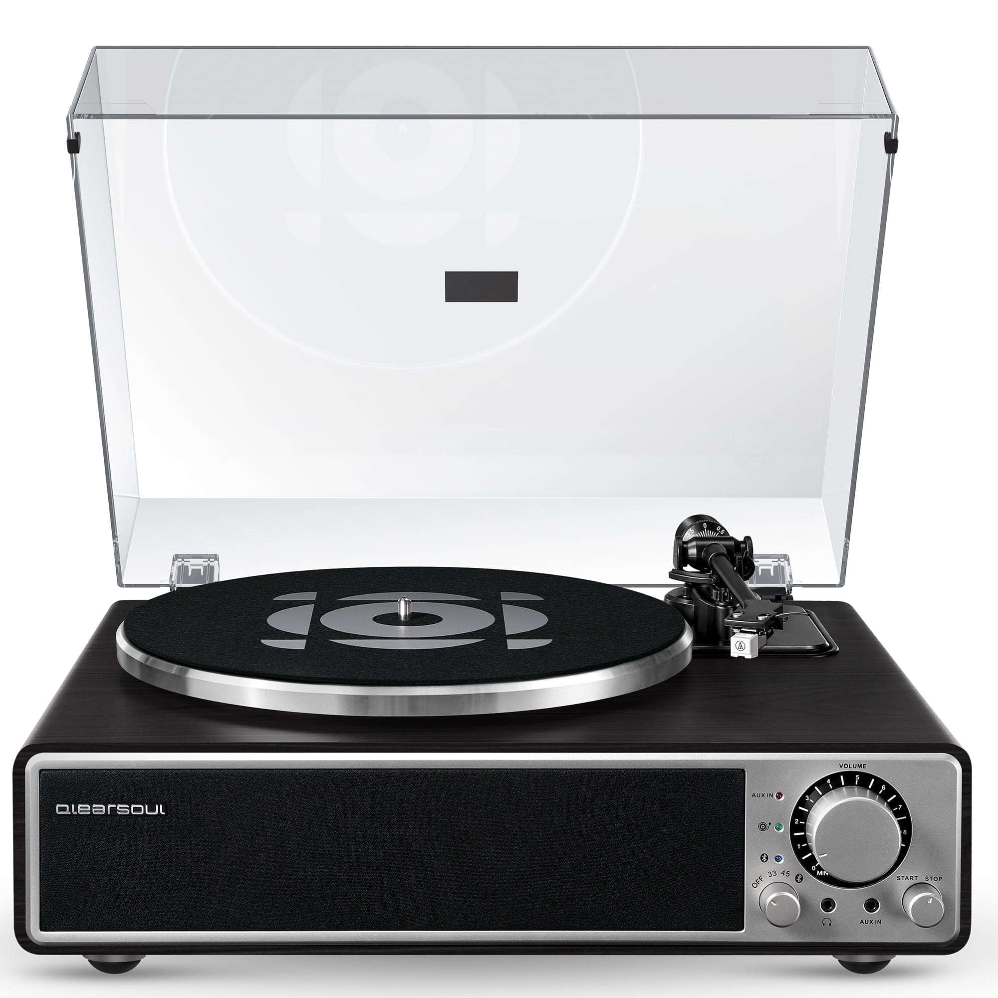 Qlearsoul ONE-Q Vinyl Record Player (Black Edition), All-in-one