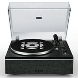 Udreamer Vinyl Record Players Stereo Turntable Vinyl Player 3-Speed & Bluetooth, All In One Vintage Audio Turntables,Yellow