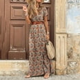 thumbnail image 1 of Qleicom Round Neck Flowy Maxi Dress, (Women's), 1 of 2