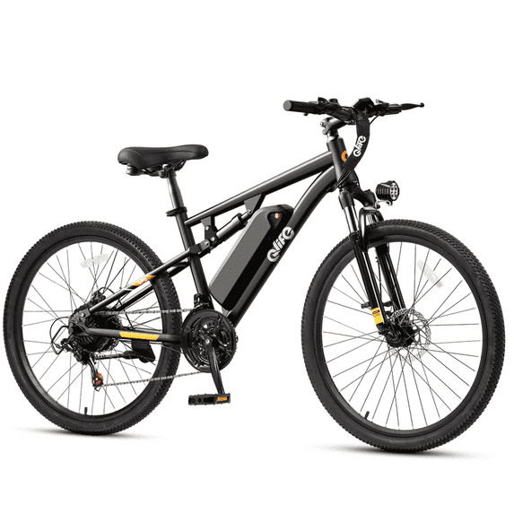 Qlife Racer Qlife Racer 27.5 Inch Electric Bicycle for Adults, Full Suspension 21 ...