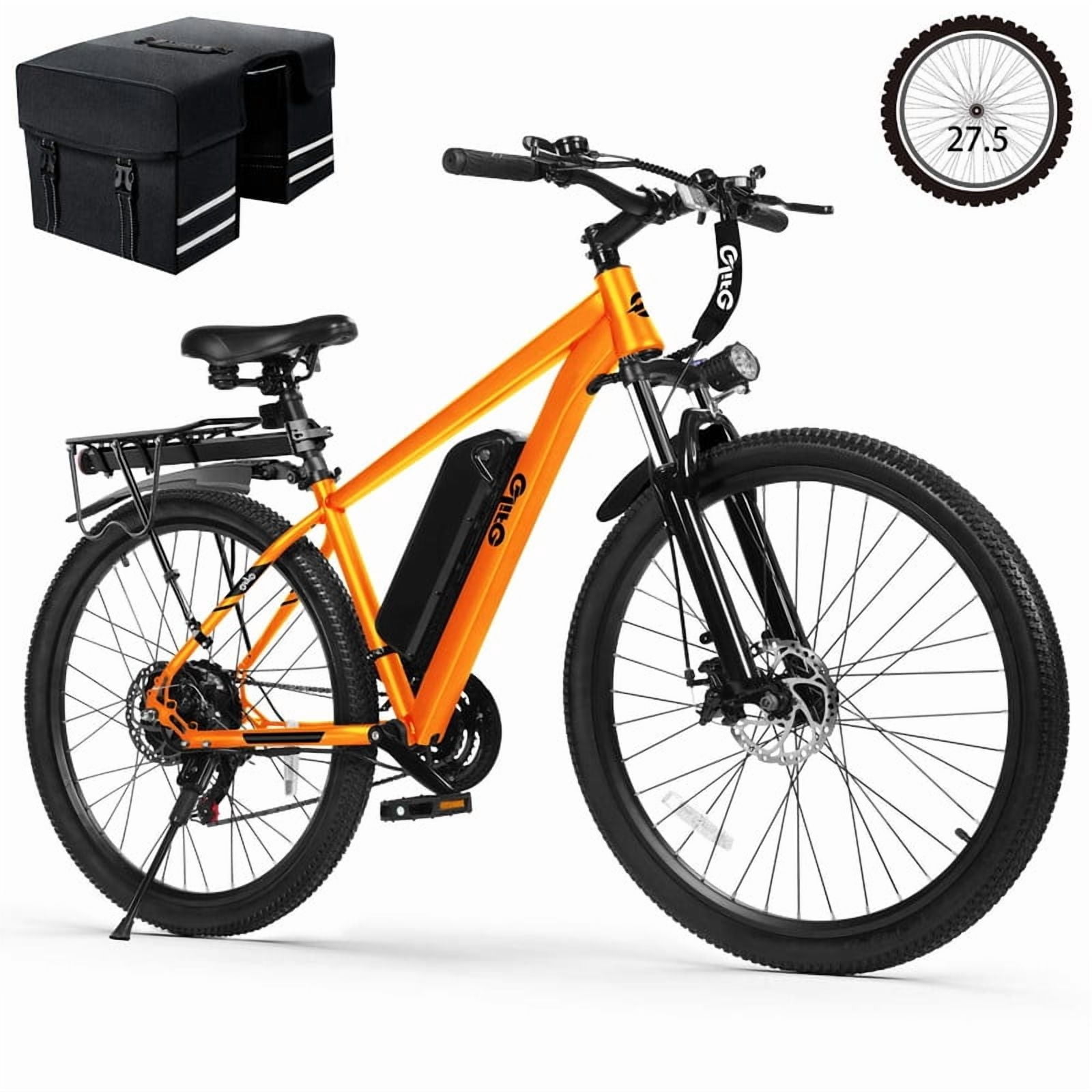 Qlife Racer Electric Bicycle for Adults, 21-Speed Mountain Ebike with ...
