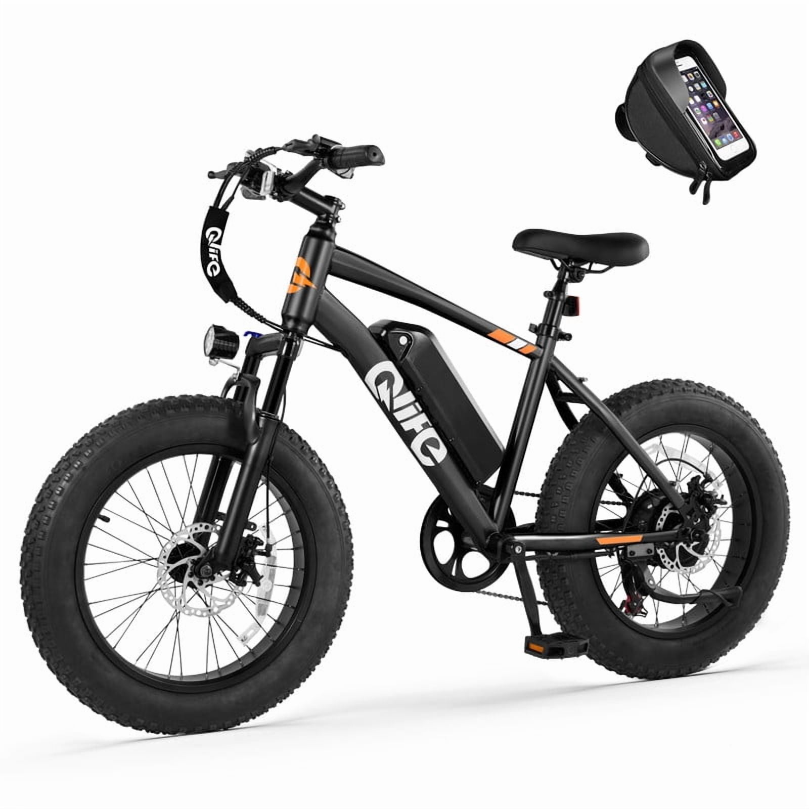 Qlife Racer Fat Tire Electric Bicycle for Adults, Over 20MPH Mountain ...