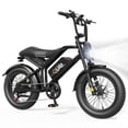 thumbnail image 1 of Qlife Spark Plus Electric Dirt Bike for Adults, 1000W Motor 52V 20AH, 28 MPH, 20" Fat Tire Electric Motorcycle with Full Suspension, 7 speed Electric Mountain Bike (Black), 1 of 5