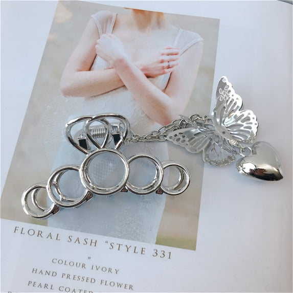 Qliuoazw 1PC Fashion Pendant Hair Claw Clips for Women
