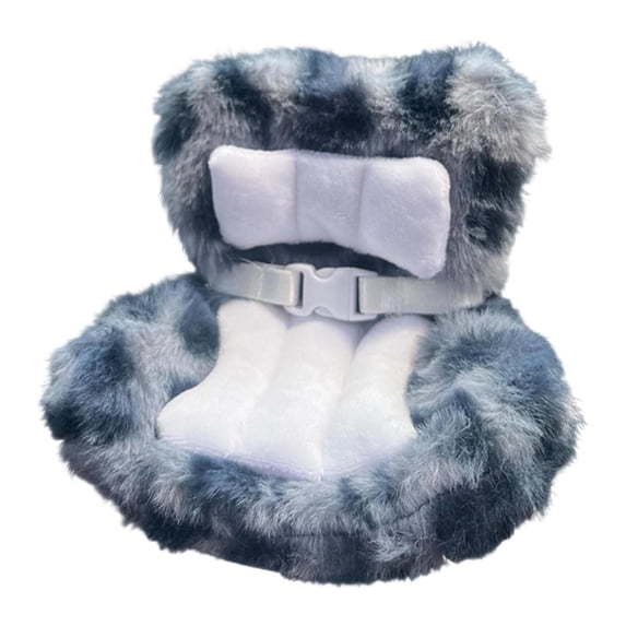 Qliuoazw Car Seat For Dolls With Soft Furry Cushion Vent Clip And Desktop Stand Cute And Functional Car Ornament For Fans And Doll Collectors