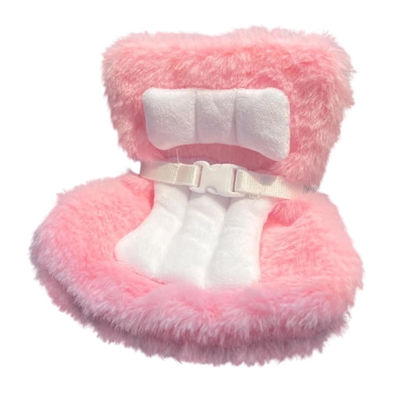 Qliuoazw Car Seat For Dolls With Soft Furry Cushion Vent Clip And Desktop Stand Cute And Functional Car Ornament For Fans And Doll Collectors