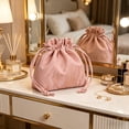 thumbnail image 1 of Qliuoazw Drawstring Makeup Bag Large Capacity Cosmetic Bag Portable Storage Pouch Travel Toiletry Bag, 1 of 6
