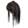 thumbnail image 1 of Qliuoazw Fashion Wig Hair Hoop Bangs Braid Hoop Horns Bangs Wigs Hair Replenishment Fake Curtains Stylish Braid Headband Bangs, 1 of 1