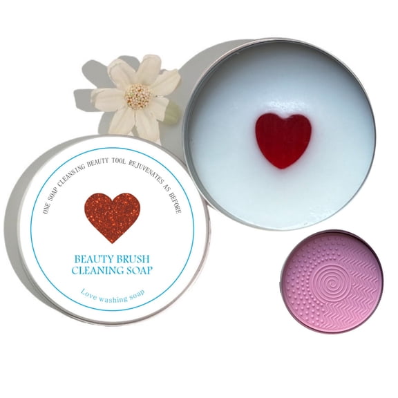 Qliuoazw Makeup Brush Soap Silicone Makeup Brush Cleaning Pad With Soap Makeup Brush Cleaner Soap Makeup Cleaning Cosmetic Cleaner For Brushes And Sponges