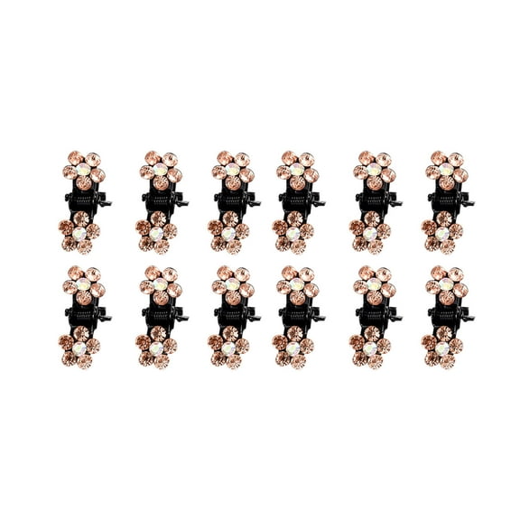 Qliuoazw Rhinestone Side Clip Small Hair Clip Hair Claw Sim-ple Bangs Clip Top Clip Hair