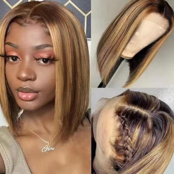 Qliuoazw Wig Women's Fashion Center Split Head Shoulder Length Clavicle Hair High Temperature Silk Wig Full Head Cover