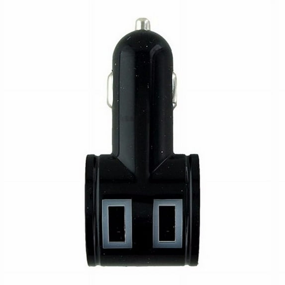 Qmadix ( QM - DMCH ) 2.1A Car Adapter for Dual USB Devices - Black