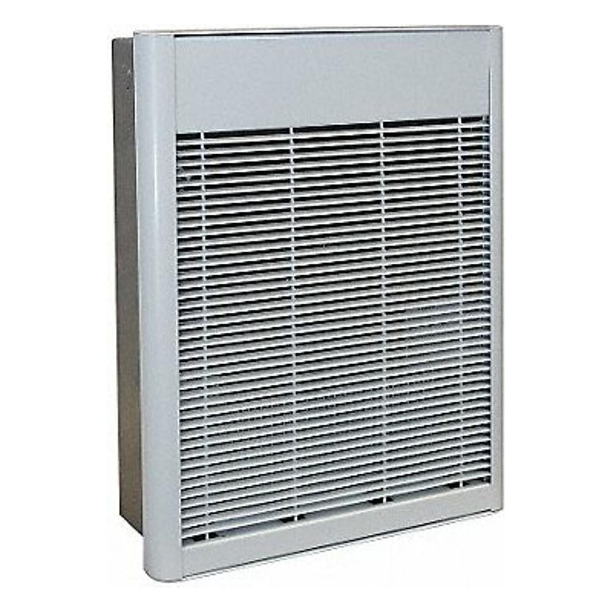White Steel Recessed Electric Wall Heater with Thermostat