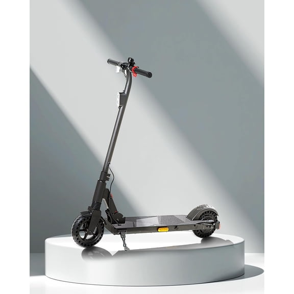 QnQ Electric Scooter 500W Peak Motor, 12 Miles Range & 15 MPH, 8" Flat-Free Tires, UL Certified, Foldable Electric Scooter for Adults, Teens and Big Kids