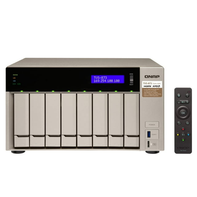 Qnap TVS-873-16G-US 8-bay NAS/iSCSI IP-SAN