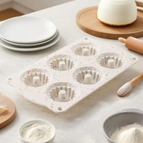 Qnjujn Baking Cake Molds, Non-Stick Flexible Silicone Pan Bread Making Set for Oven, Baking Cake Molds Reusable Cupcake Muffin Kitchen Baking Tools and Accessories