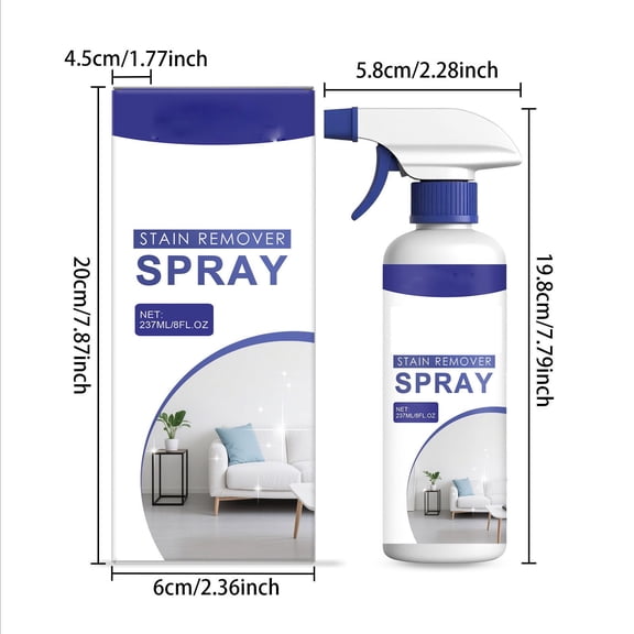 Qnjujn Black Mold Stain Remover Spray 237ml, Mildew Cleaner for Walls Wallpaper Tiles and Gaps, Bathroom Kitchen Decontamination Solution, Indoor Surface Mold Treatment