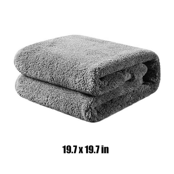 Qnjujn Car Cleaning Towel, Thickened Super Absorbent Microfiber Cloth, Durable Quick Dry Car Wash Rag, Lint Free Scratch Free Cleaning Towel, Multipurpose Soft Cloth for Cars