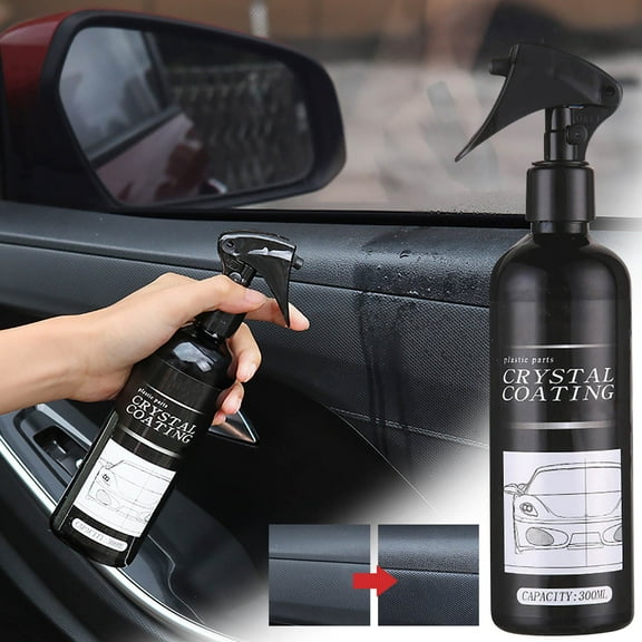 Qnjujn Car Coating Spray 300ml - Paint Protectant, Hydrophobic Layer, Scratch Resistance for Exterior & Interior - Water-Based Formula