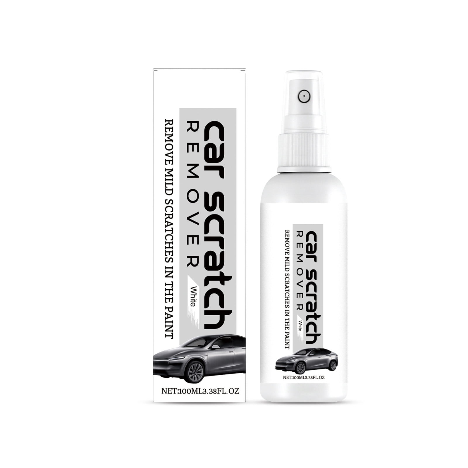 Qnjujn Car Shallow Scratch Care Spray 100ml, Light Scratch Remover ...
