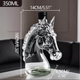 thumbnail image 1 of Qnjujn Elegant Horse Head Glass Whiskey Decanter - Borosilicate Crystal Clear for Bourbon, Wine - Unique Home Bar Decor, Gift for Men - Dishwasher Safe & Lead-Free, 1 of 1
