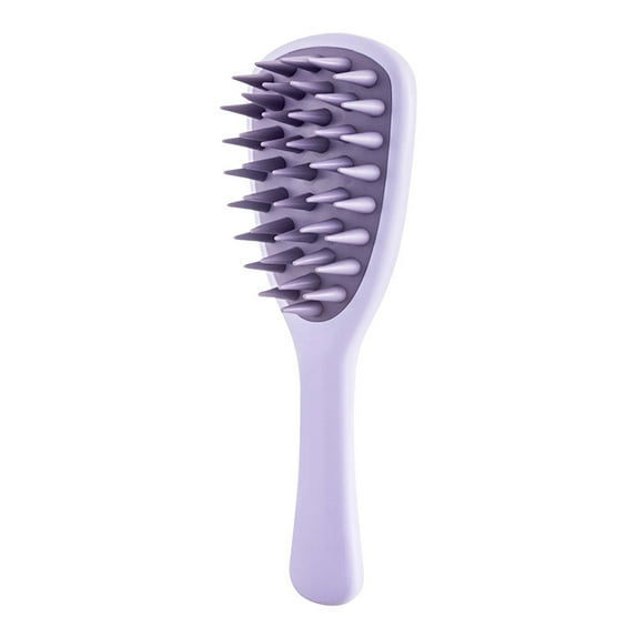 Qnjujn Ginkgo Leaf Hair Brush, Long Handle Shampoo Comb with Coarse Teeth, Scalp Massage and Hair Cleaning Tool for Wet and Dry Hair, Relaxing Comfortable Hair Washing Accessory
