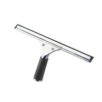 Qnjujn Glass Cleaning Wiper, Stainless Steel Window Squeegee Cleaner with Non Slip Handle, Professional Glass Scraper Tool, Streak Free Glass and Window Cleaning Accessories