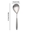 thumbnail image 1 of Qnjujn Heavy Duty Stainless Steel Serving Spoon – Large Capacity Kitchen Utensil for Soup Pasta Stew – Rustproof Easy Clean Long Handle Design for Restaurants Buffet Catering, 1 of 1
