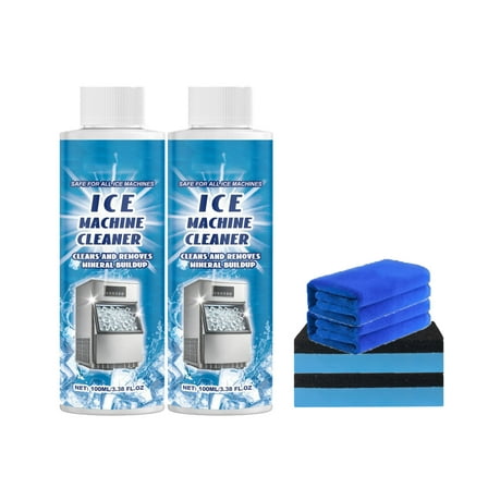 Qnjujn Ice Machine Descaler 100ml, Food Grade Cleaning Solution, Prevents Stain & Mineral Buildup, Extends Appliance Lifespan, No Chemical Aftertaste