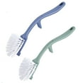 thumbnail image 1 of Qnjujn Kitchen Cleaning Brush Set of 2, Non Scratch Pot and Pan Scrubbers with Long Handles, Heavy Duty Bristles for Stove Sink and Cookware, Dish Cleaning Brush for Daily Use, 1 of 1