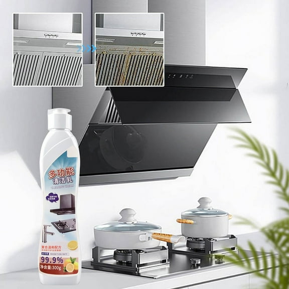 Qnjujn Limescale Remover, Bathroom Scale Remover Cream 120ml, Powerful Foaming Action, No Scrubbing Required, Works on Chrome & Ceramic, Quick Results