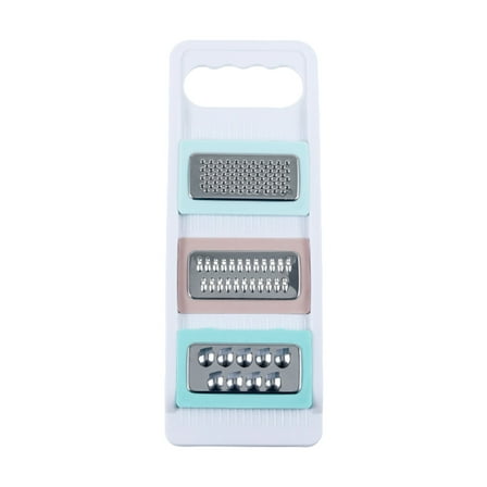 Qnjujn Multifunctional Stainless Steel Grater - 4-in-1 Vegetable Cutter for Potato Carrot Cheese - Rustproof Kitchen Tool with Ergonomic Handle Easy Clean Dishwasher Safe