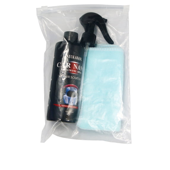 Qnjujn Nano Car Paint Scratch Repair Spray Formula, Instant Scratch Remover Protective Coating Solution, Hydrophobic Scratch Repair for Automotive Use, Plastic Trim Restorer Spray Application