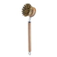thumbnail image 1 of Qnjujn Pot Brush, Long Handle Natural Horsehair Dishwashing Brush with Replaceable Head, Heavy Duty Scrubbing Brush for Pans Cookware Griddle, Eco Friendly Kitchen Cleaning Brush, 1 of 1