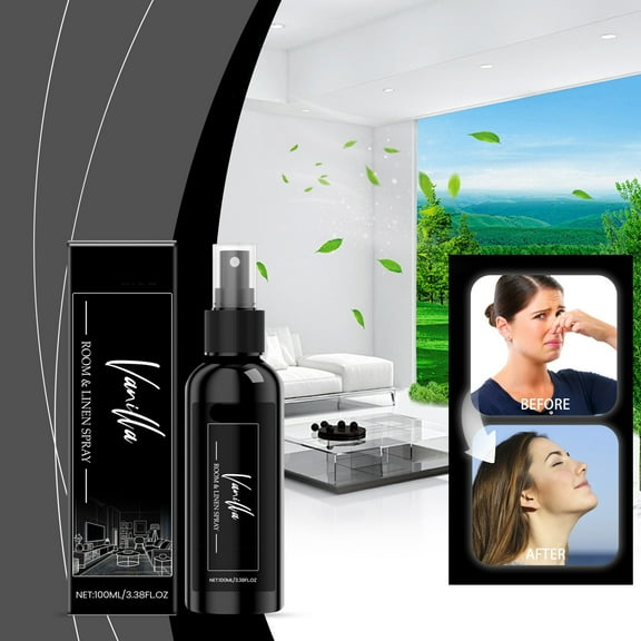 Qnjujn Room Spray 100ml - Instant Mood Booster for Home Office, Long-Lasting Fresh Scents, Safe for Fabrics & Pets, Quick Spray Formula