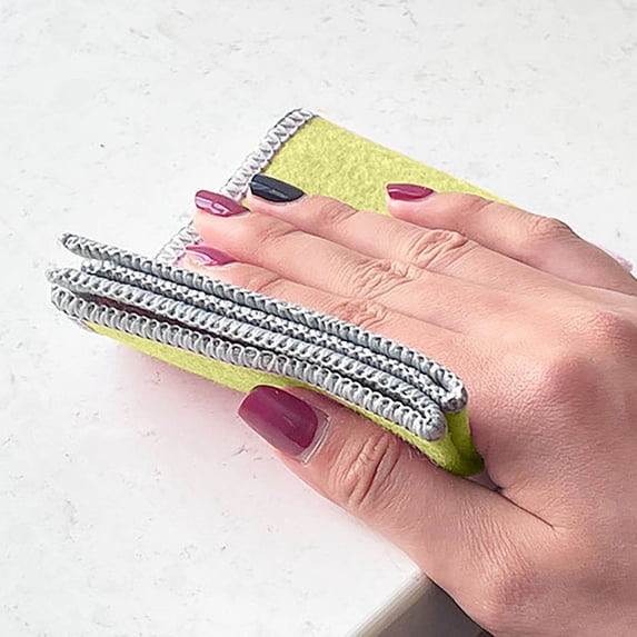 Qnjujn Steel Dishwashing Cloth Double Sided Dishcloth Kitchen Cleaning Cloth Metal Cleaning Cloth Dishwashing Rag Non Scratch Cleaning Cloth Pot Scrubber Oil Remover