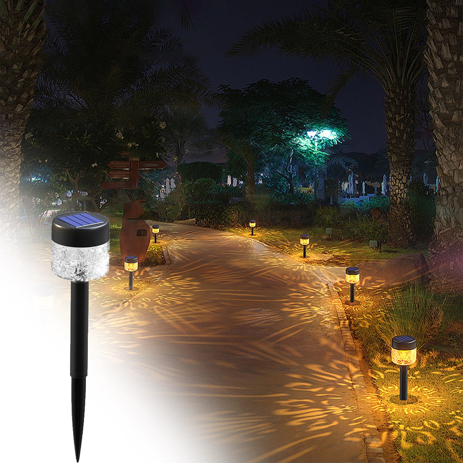 Qnjujn Super Bright Solar Lights Outdoor Impervious Lights (2pc), Dusk ...