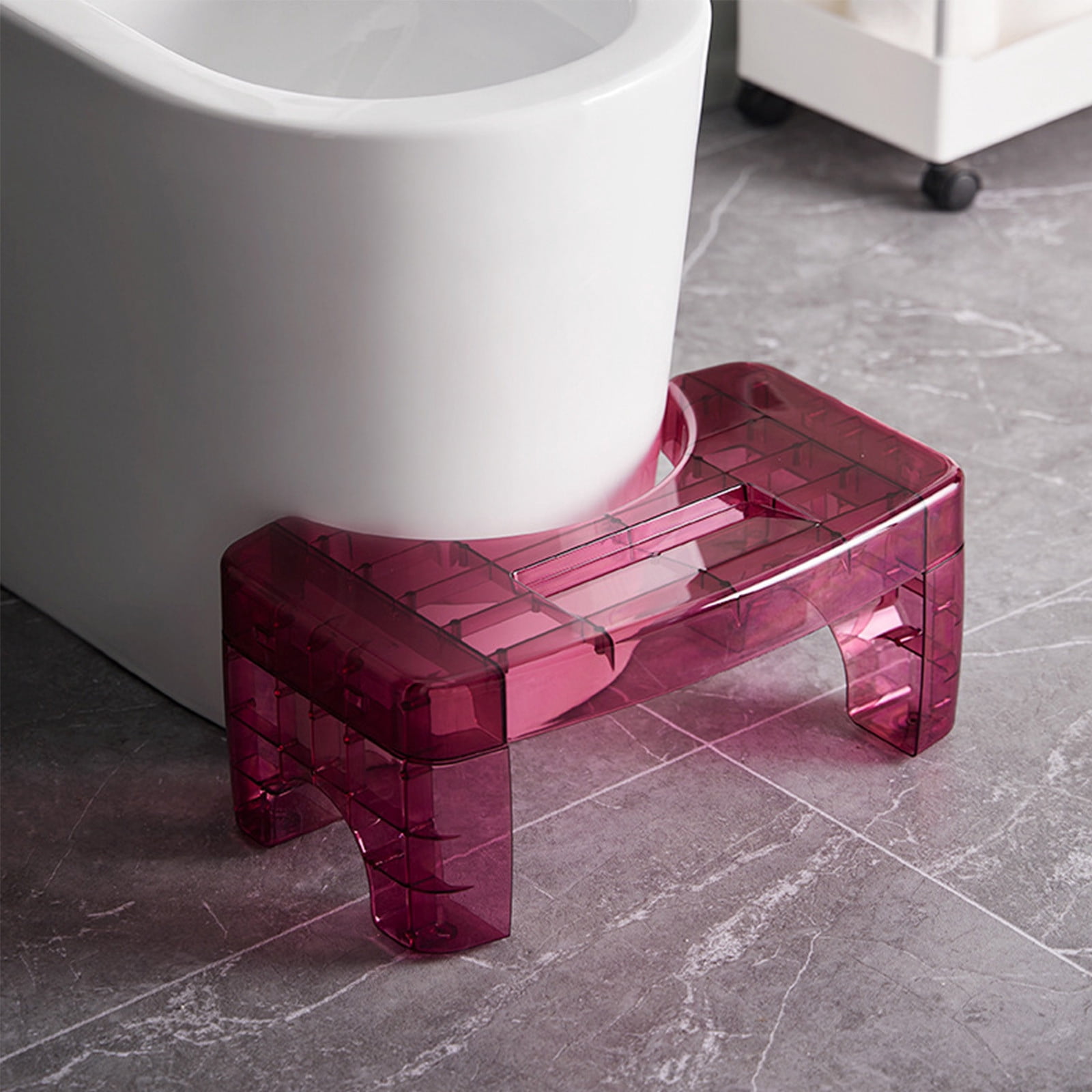 Qnjujn Toilet Stool Squatting Poop Stool Bathroom Potty Step Stool Toilet Assistance Steps Step ...