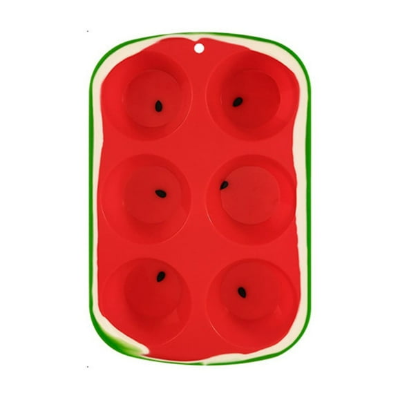 Qnjujn Watermelon Bread Baking Pan Set, Non-Stick Cake Mold for Bread, Mousse, Jelly – Silicone, Oven-Safe, Easy Clean, Kids Baking DIY, Birthday Party, Family Holiday Crafts