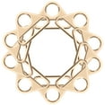 thumbnail image 1 of Qnmwood 10pcs Triangle Ring Buckle for Backpack Strap Craft - Golden Zinc Alloy, 1 of 6
