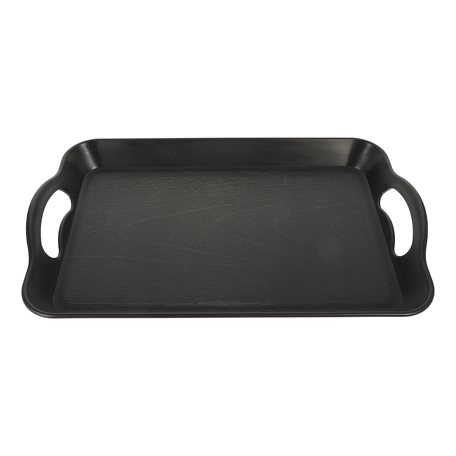 Qnmwood Double Handle Silver Serving Tray for Restaurants and Hotels