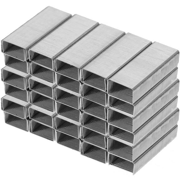 Qnmwood Mini Stapler with 15 Boxes of Standard Staples - Household Office Supply