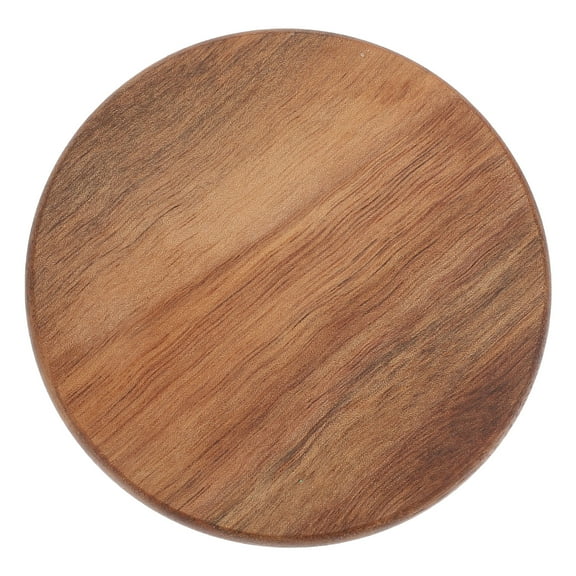 Qnmwood Wood Tea Coasters Decorative Cup Pad Plate Holder Round Table Placemat 8.8CM