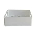 thumbnail image 1 of Qnmwood1 Office Storage Basket Stackable Plastic Bins Plastic Desk Organizer, White, 1 of 6