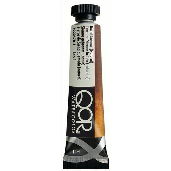 QoR Watercolor, 11ml Tube, Burnt Sienna(Natural)