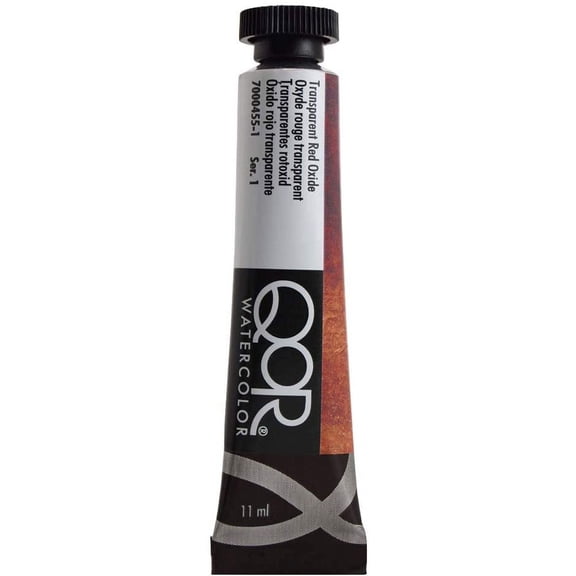 QoR Watercolor Artist Paints - Transparent Red Oxide, 11 ml